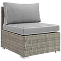 Grey Rattan Wicker Outdoor Sofa Chair N901