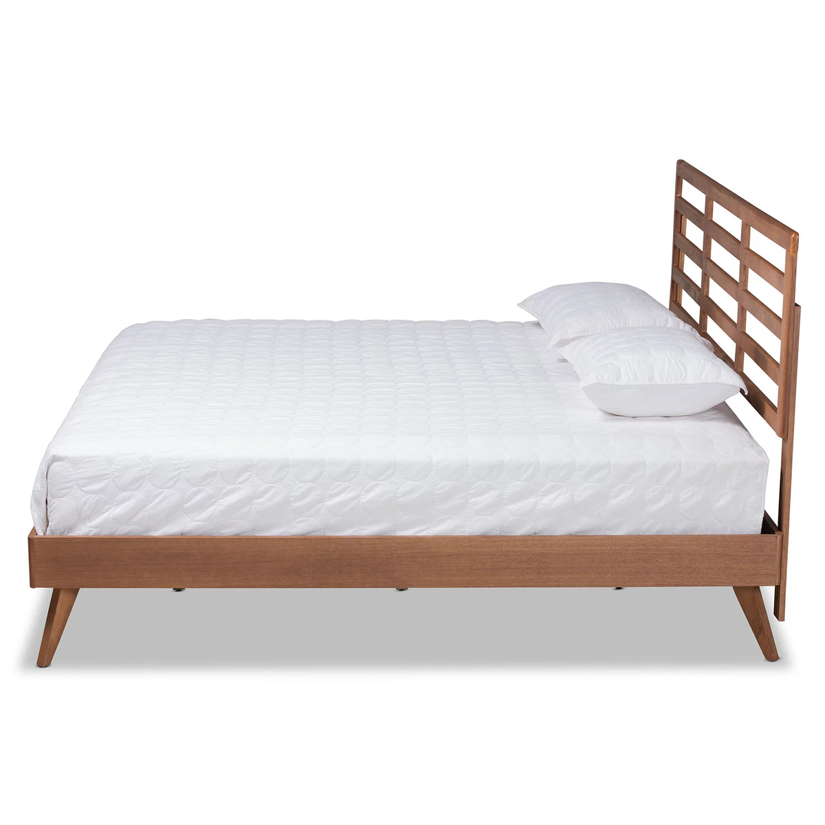 King Ash Walnut Platform Bed L9893