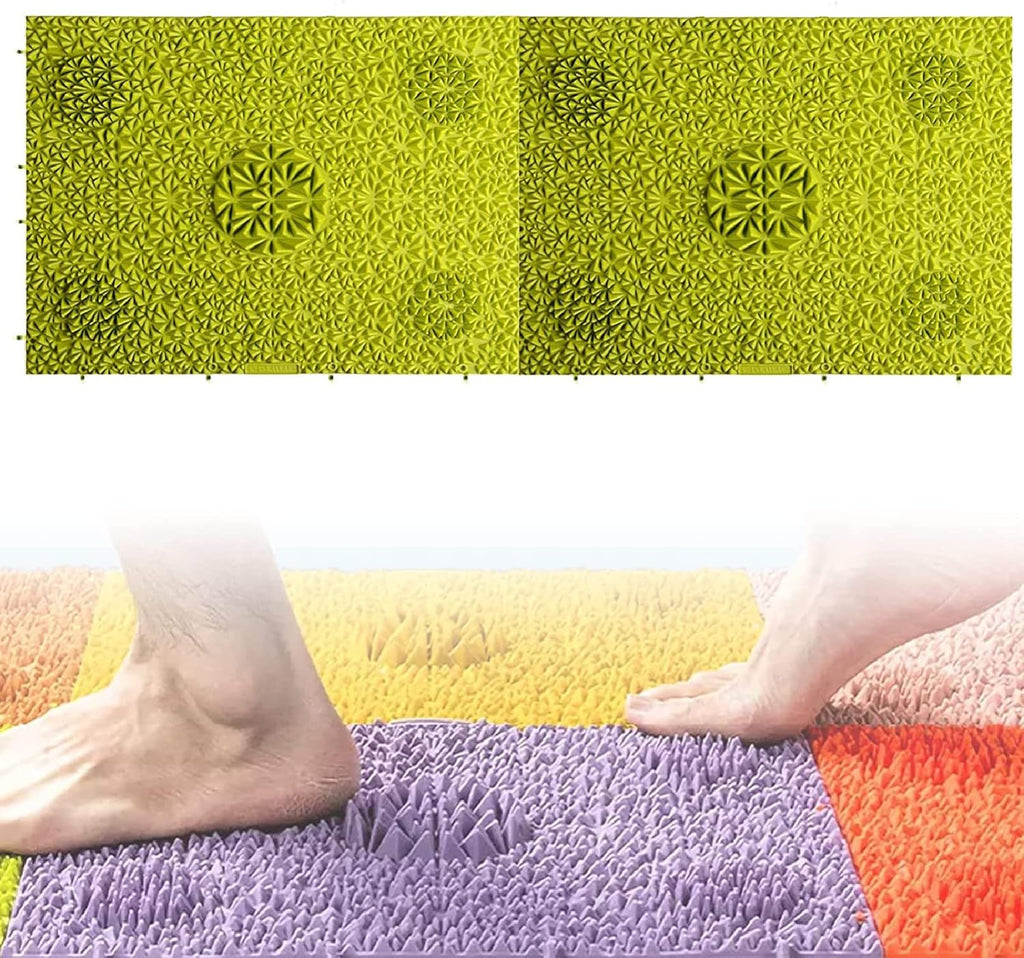 Pink Green 2 PCS Acupressure Mat A3098