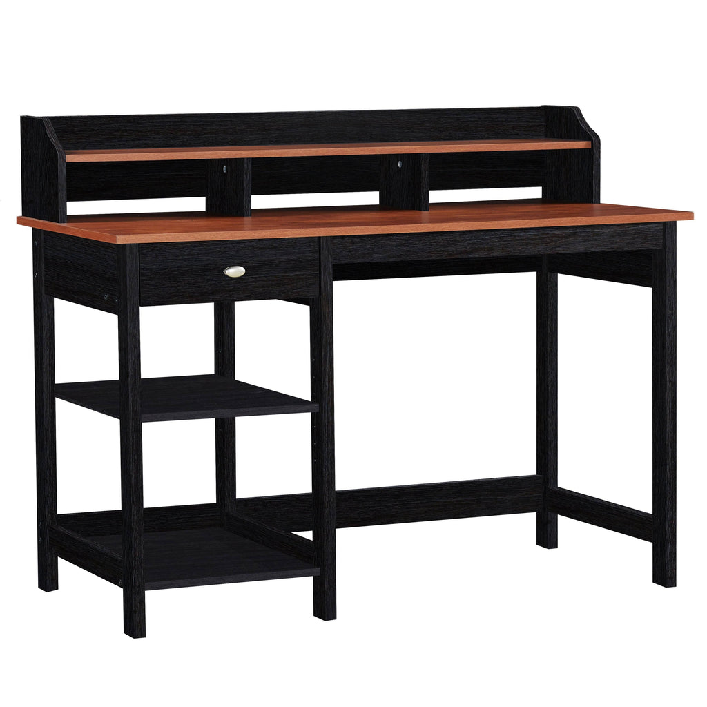 Gray Oak Writing Desk with Hutch G471
