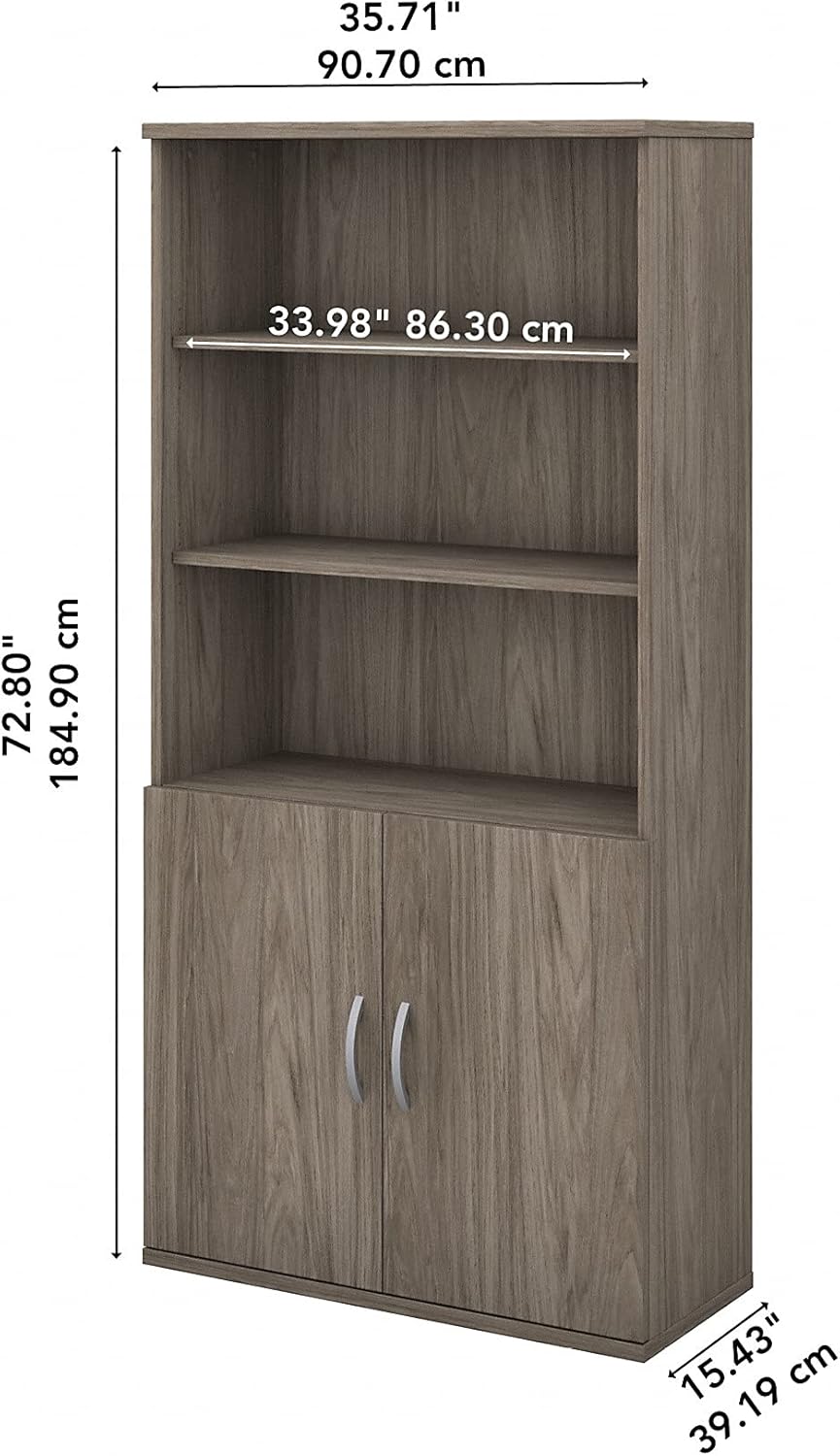 5 Shelf Bookcase with Doors I52973