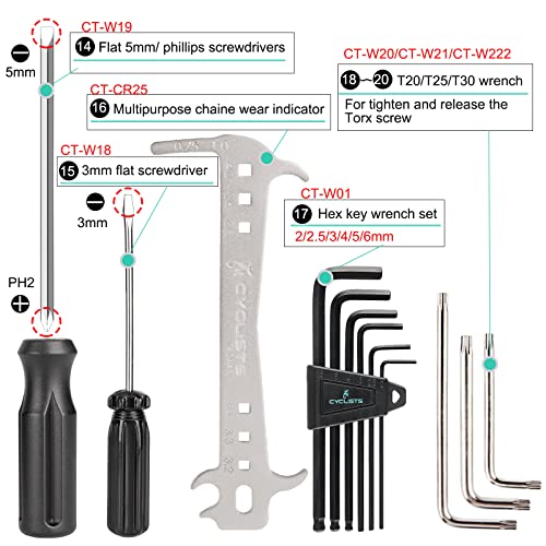 27 Piece Bike Tool Kit With Storage Case E546256