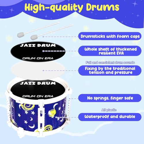 Kids Jazz Drum Set with 5 Drums Y47652