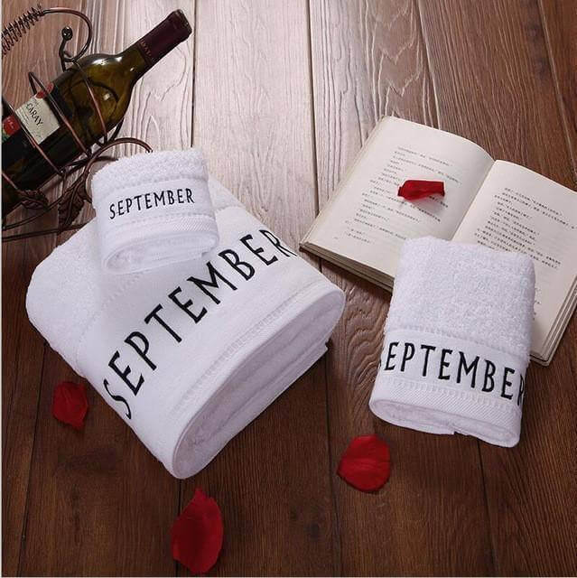 Cotton 3-Piece Bath Towels Set Q2589