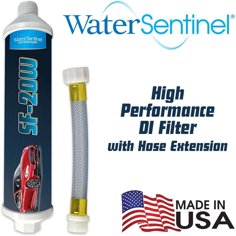 Inline Deionized Water Garden Hose Filter & Extension Adapter (2-Pack) I8825