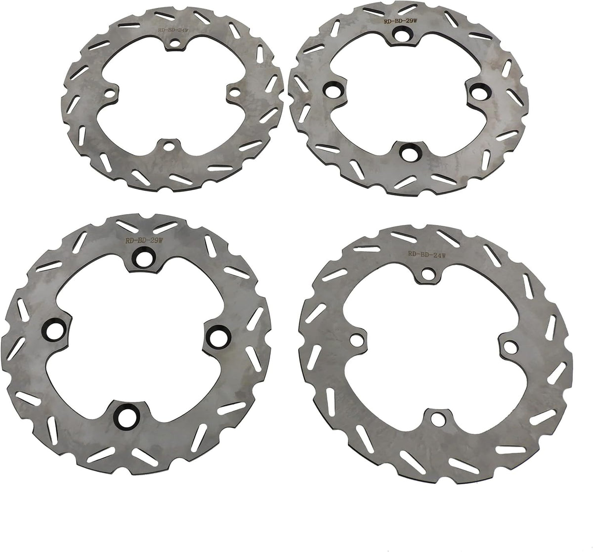 Front & Rear Brake Rotors & Brake Pads for Polaris Ranger 800 W153416