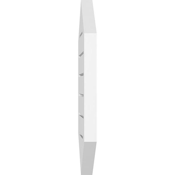 26x22W x 34x22H Vertical Peaked Surface Mount PVC Gable Vent V869