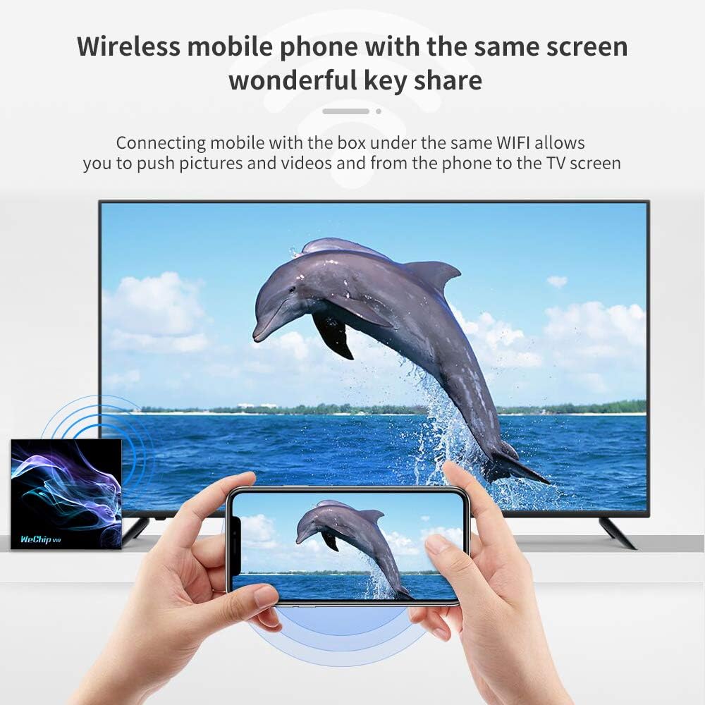 Android TV Box 4GB RAM 32GB ROM with Backlit Keyboard Pack of 2 D865844