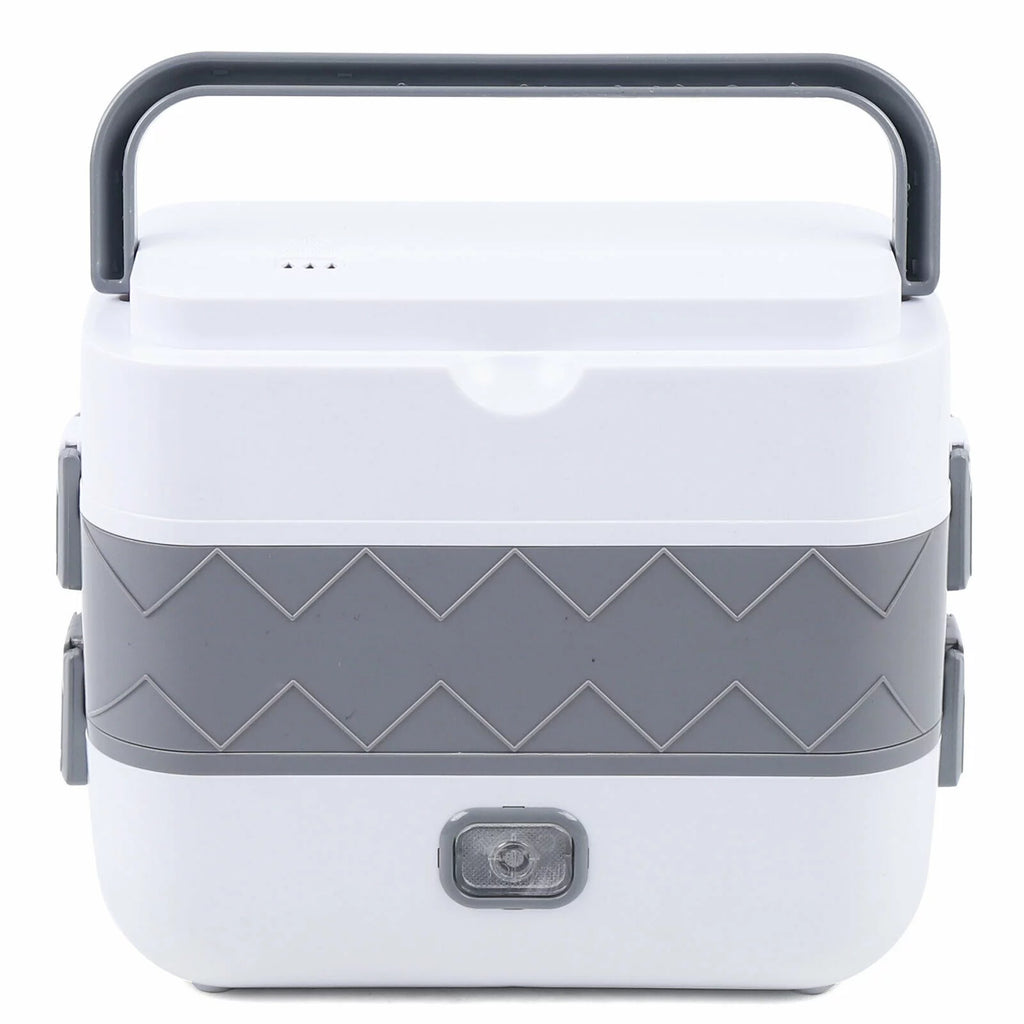 Electric Heated Lunch Box Portable Food Warmer Stainless Steel 110V U952614