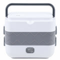 Electric Heated Lunch Box Portable Food Warmer Stainless Steel 110V U952614