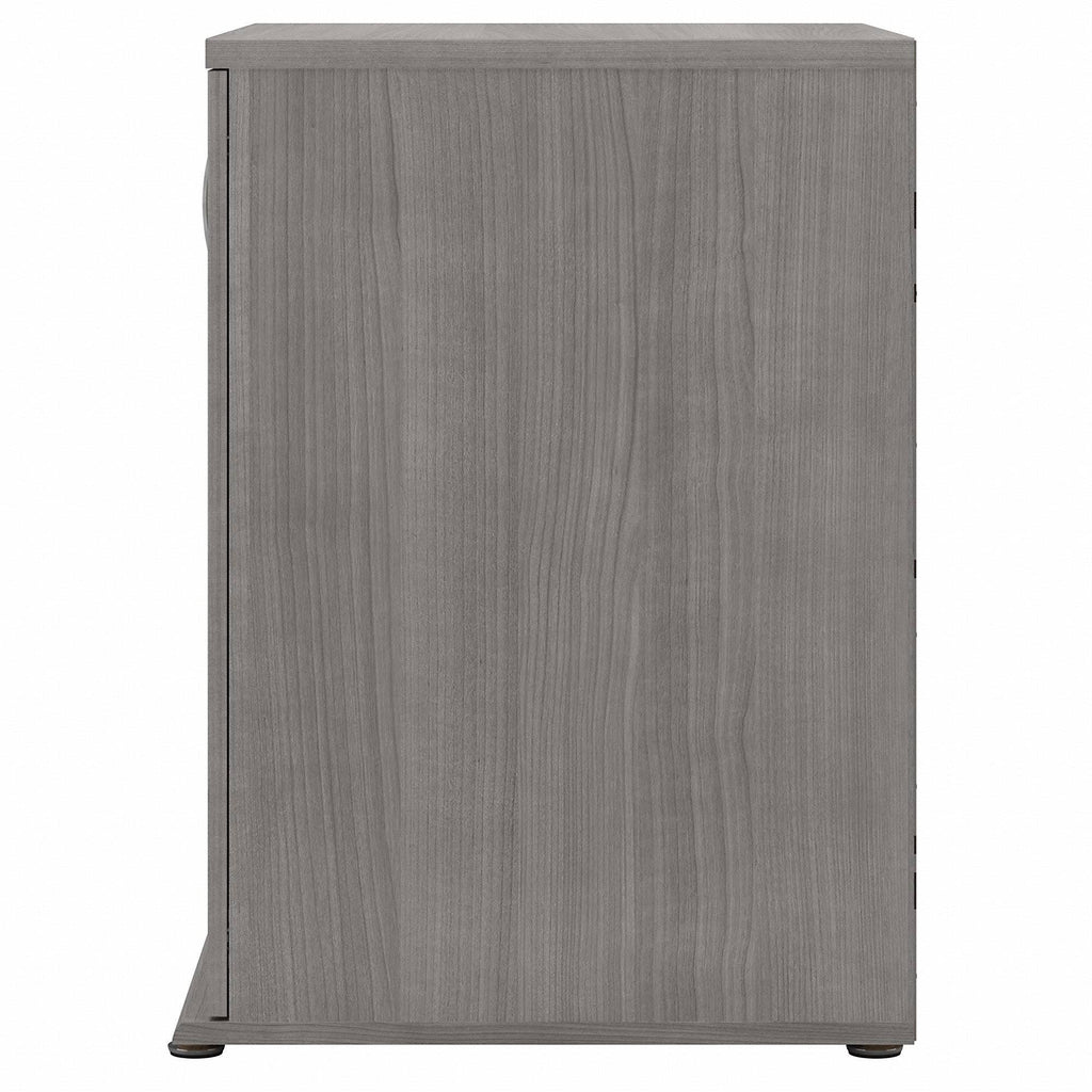 White Floor Storage Cabinet with Doors and Shelves O20569