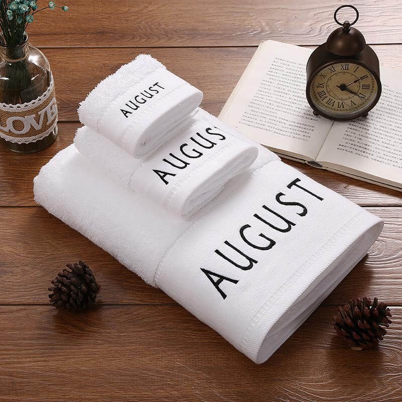 Cotton 3-Piece Bath Towels Set Q2589