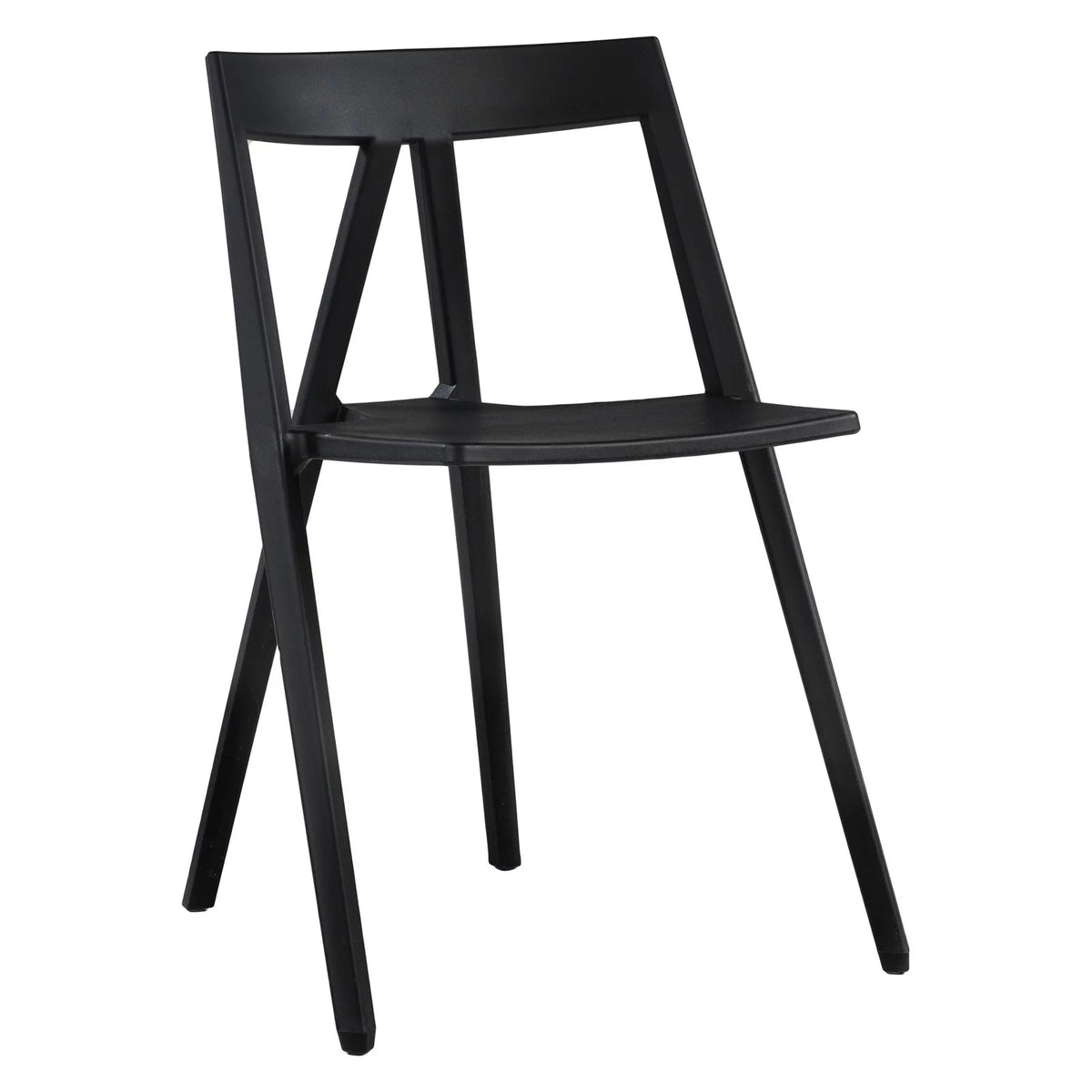 Black Stackable Resin Polypropylene Event Chair N950