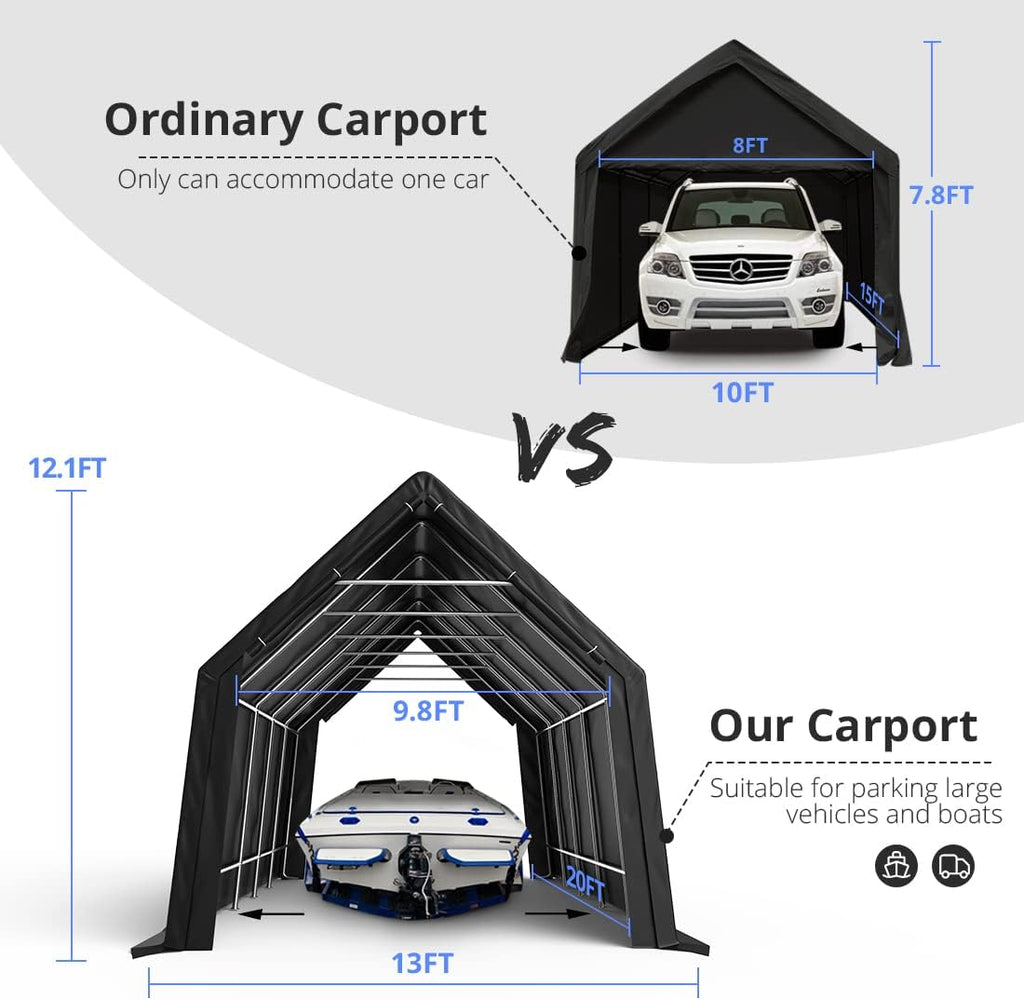10' x 15' Heavy Duty Anti-Snow Carport Canopy G42674