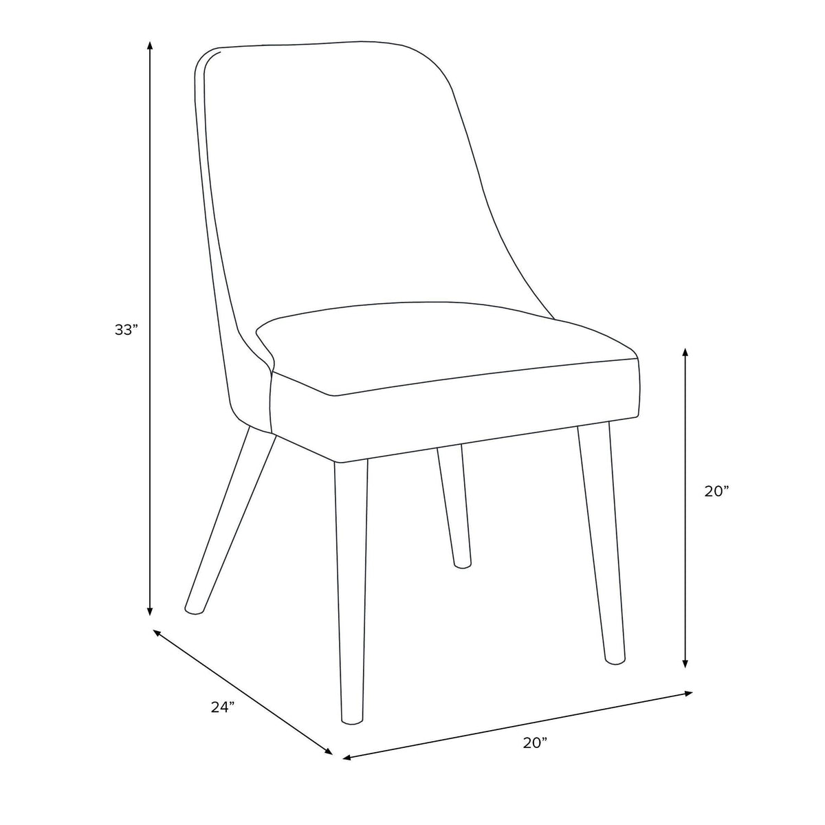 Black Dining Chair K643