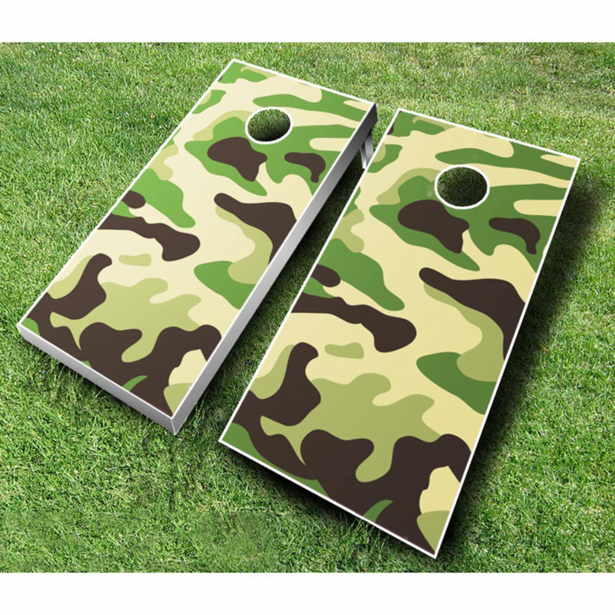 Camo Tournament Cornhole Set Maroon Baby Blue Z238588