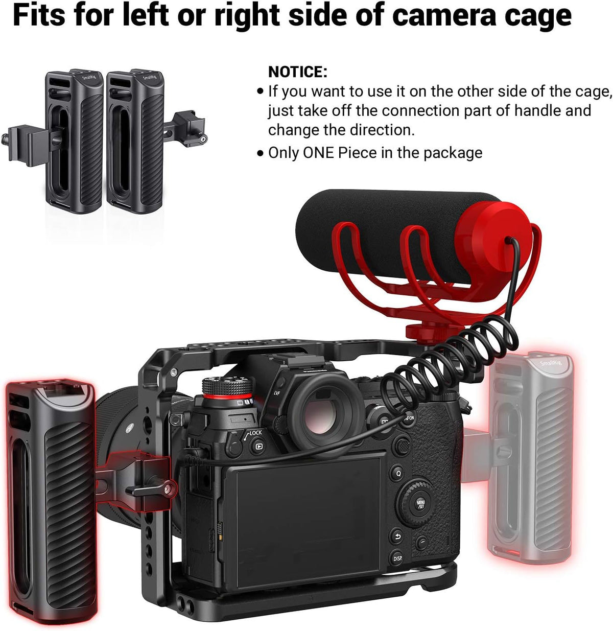 Aluminum NATO Side Handle Grip with Cold Shoe Mount F830