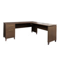 Adjustable L-Shaped Desk with File Cabinet H40551