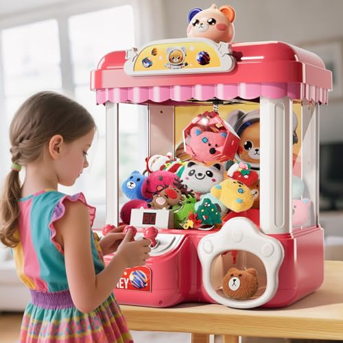 Mini Claw Machine with Music & 36 Mini Toys K7398