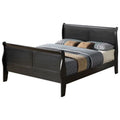 Black King Size Sleigh Wood Bed G668246