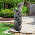 5-Tier Outdoor Water Fountains with LED Lights, 40" High P1809