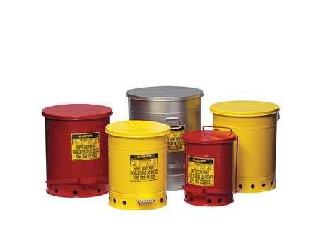 10 Gallon Red Oily Waste Can C577