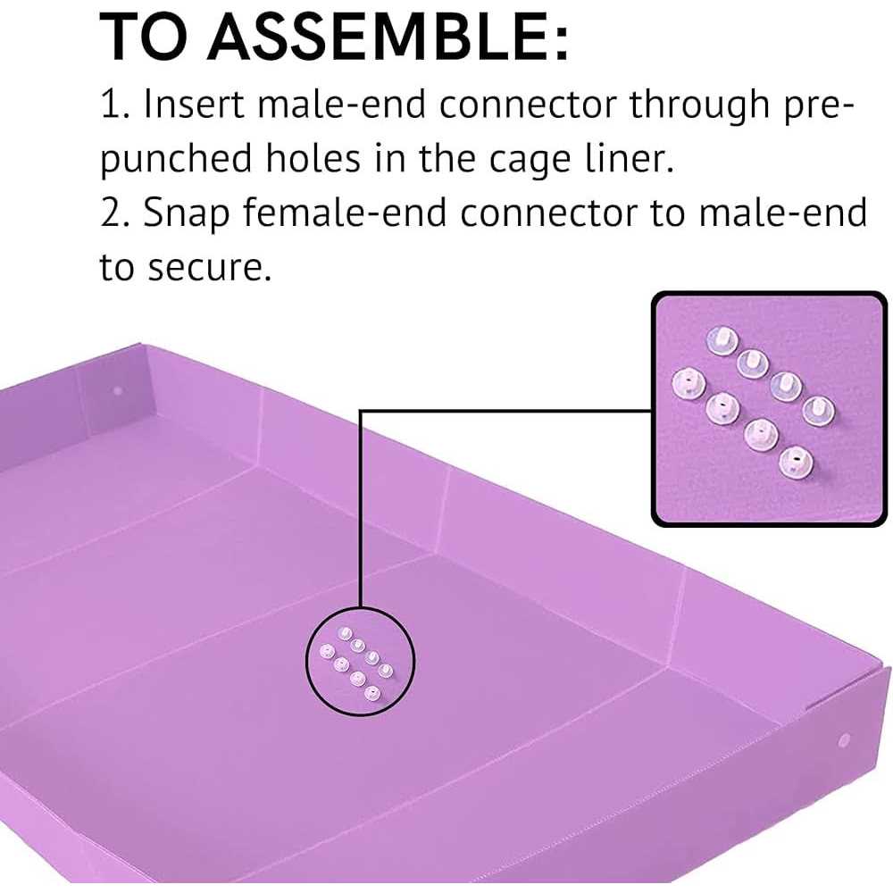 Guinea Pig Corrugated Plastic Cage Liners I72552