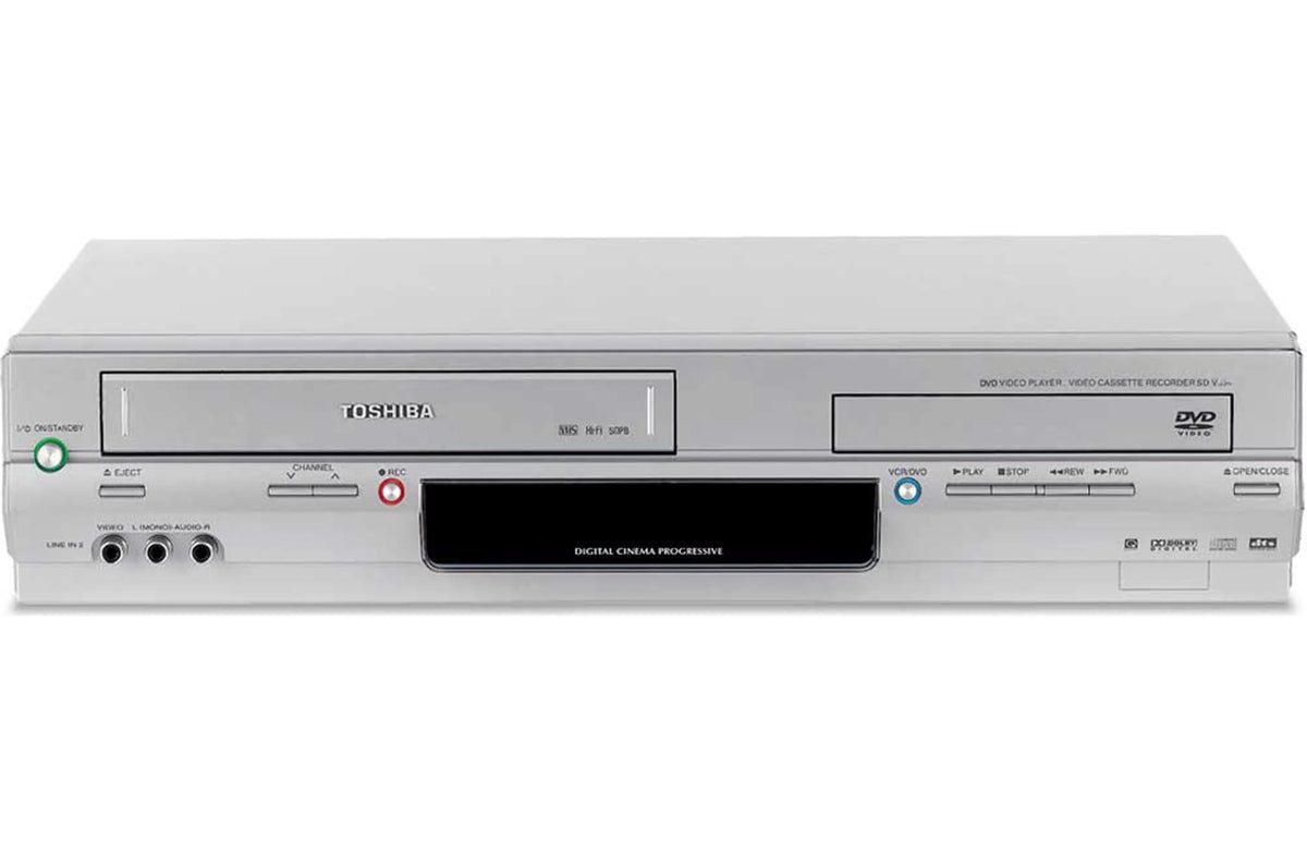 Pre-Owned DVD VCR Combo with Remote, Manual, and Cables A293