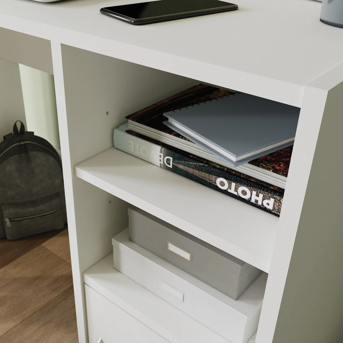 Computer Desk with Storage & Shelving A769