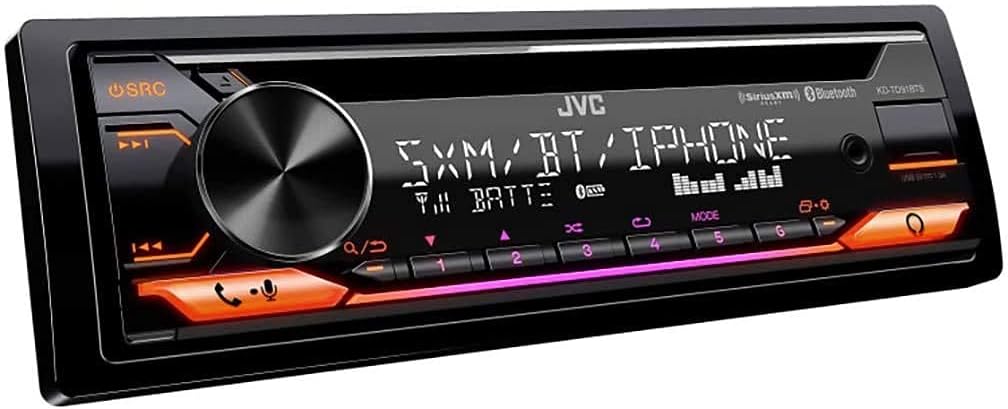 Car CD Receiver with SiriusXM Satellite Radio Tuner and Alpine Coaxial Speakers K599