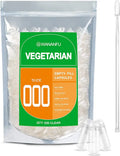 Size 000 Empty Vegetarian Capsules 500 Count with Micro Spoon L40802