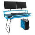 Black / Blue Gaming Desk M34440