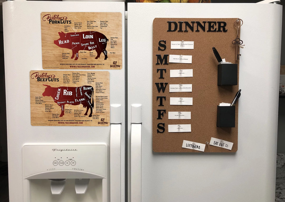 Meat Smoking Guide and Meat Cuts Magnet Pack U6705