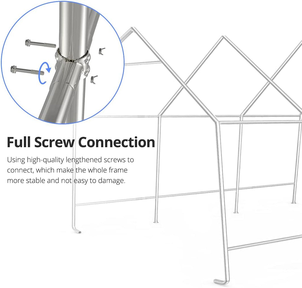 10' x 15' Heavy Duty Anti-Snow Carport Canopy G42674