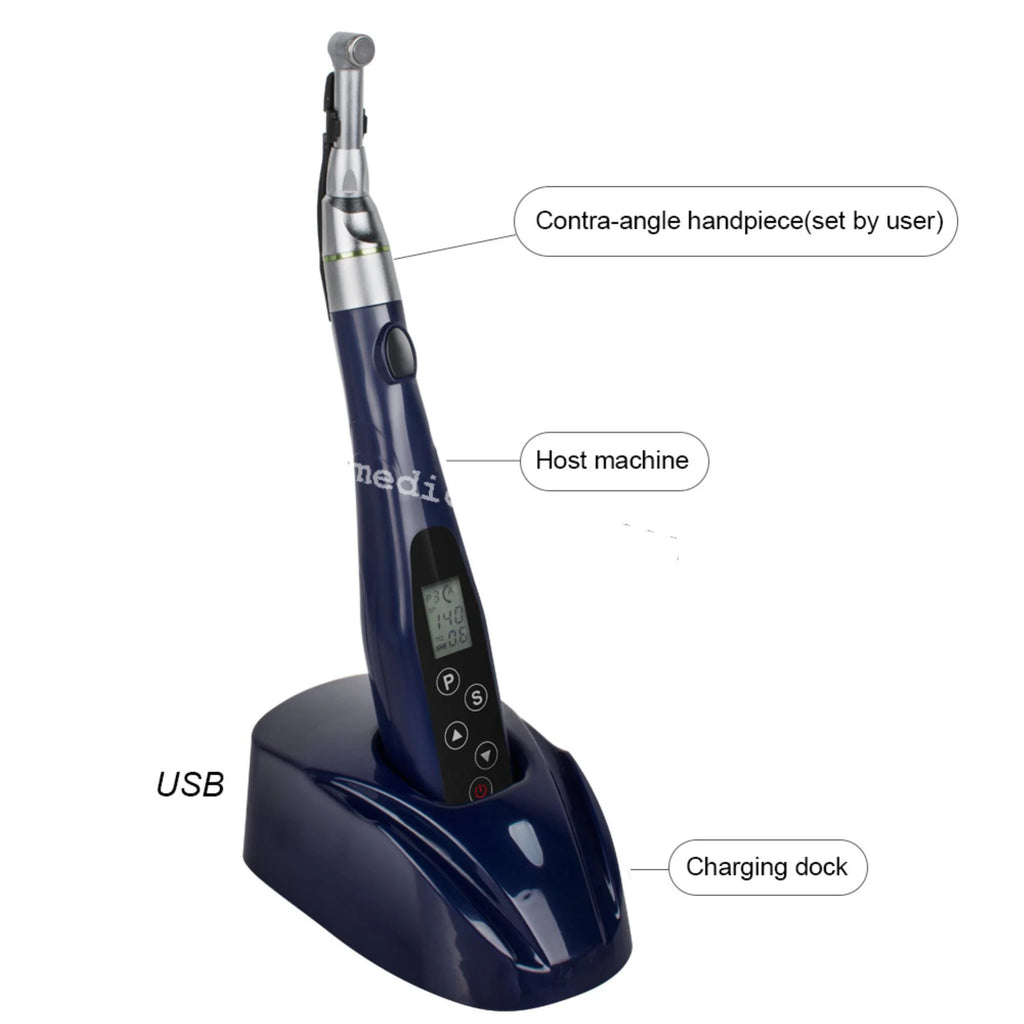 Wireless Mini Endodontics Motor with 16:1 Reduction Contra Angle T755071