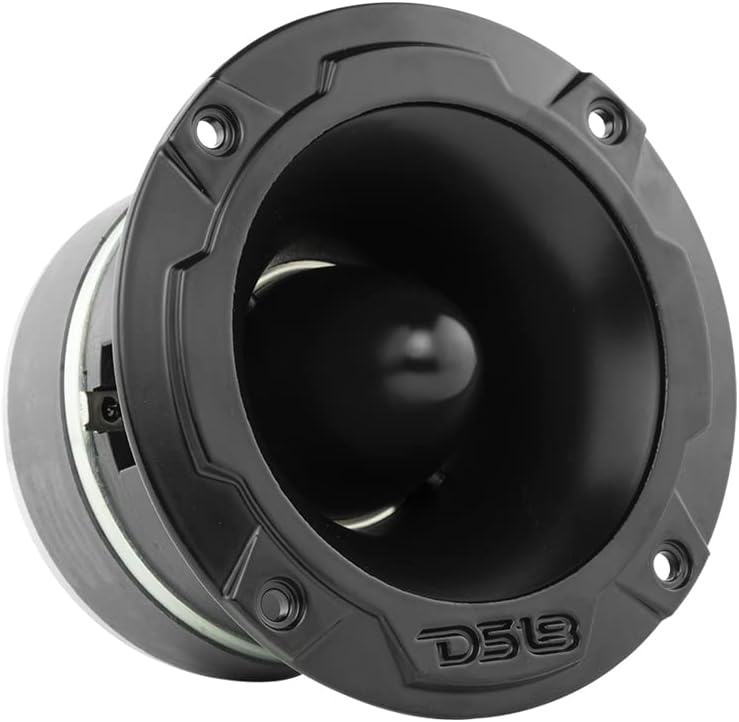Aluminum Super Bullet Tweeter 1.5" VC 500W Max, 250W RMS, 4 Ohms with Built in Crossover, Pack of 2 Q460