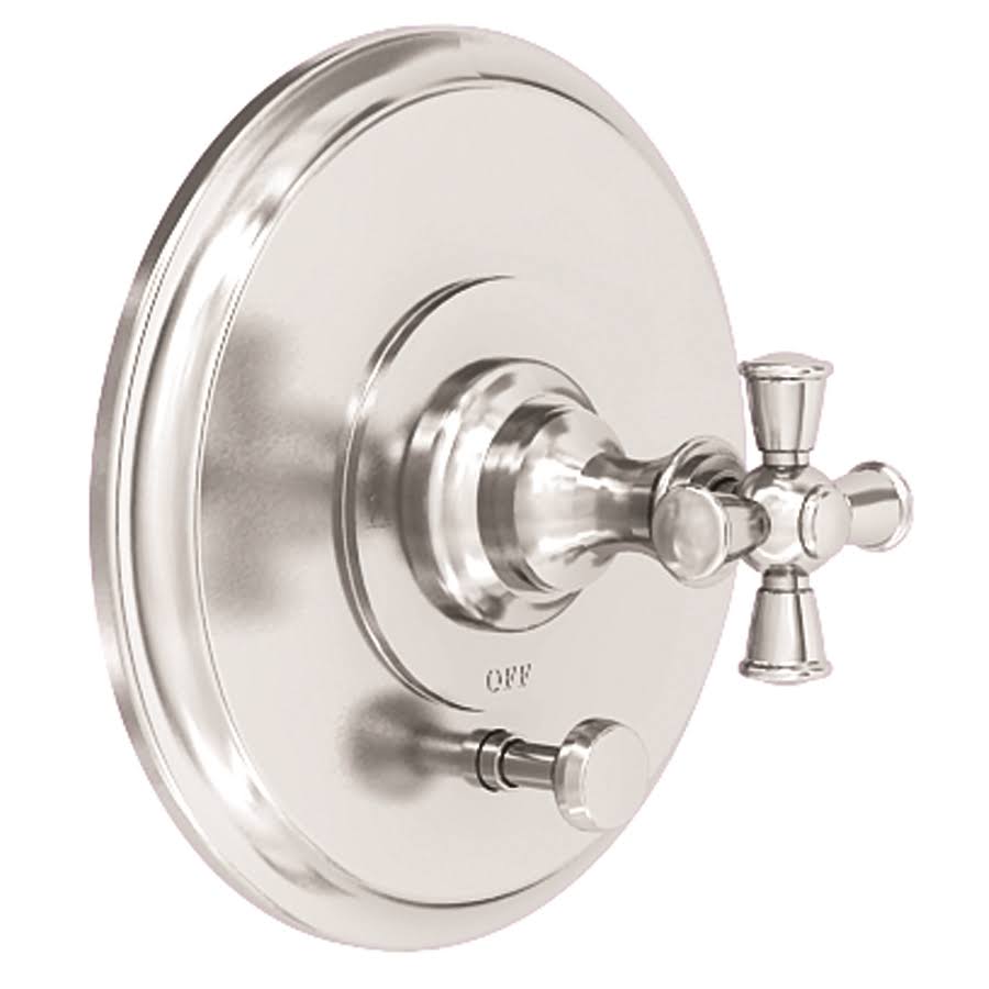 Balanced Pressure Tub & Shower Diverter Plate with Handle English Bronze P17993