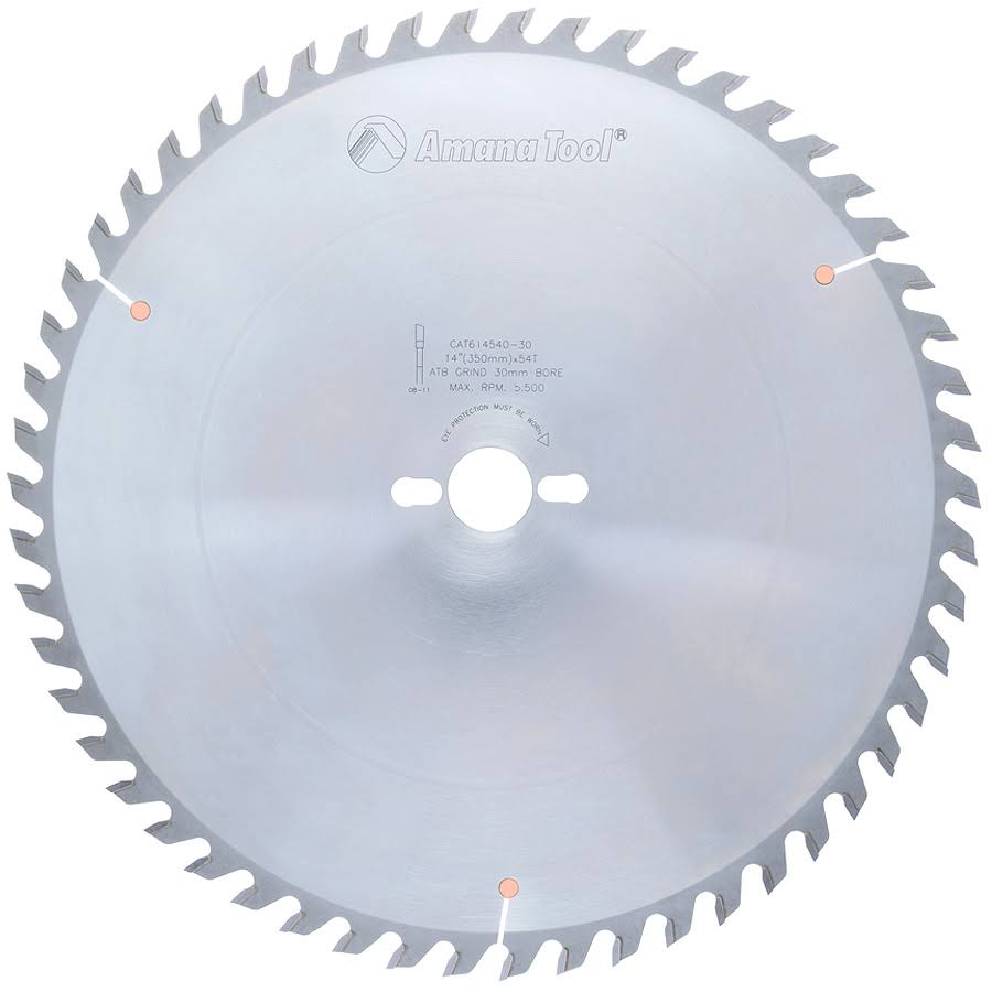 Carbide Tipped General Purpose 14 inch Dia x 54T ATB, 15 Deg, 30mm Bore L5720