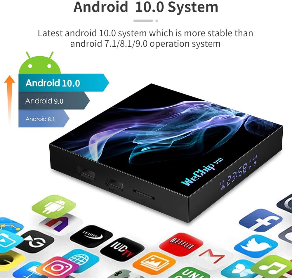Android TV Box 4GB RAM 32GB ROM with Backlit Keyboard Pack of 2 D865844