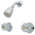 Two Handle Shower Faucet Polished Chrome T820201