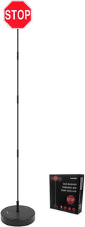 LED Stop Sign for Garage Parking Assist (2 Pack) - Large 7" Sign, Bright Red LEDs, Adjustable Height (Up to 54") N826