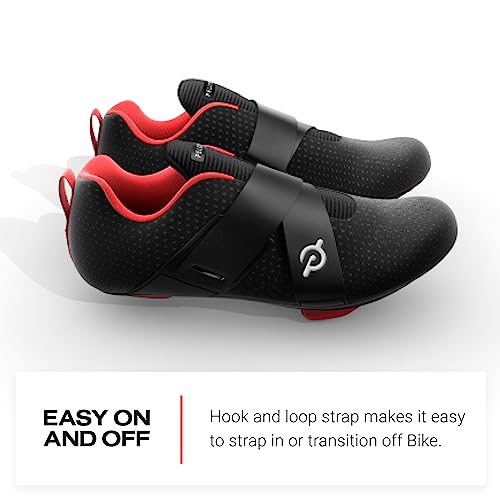 Cycling Shoes with Single Hook and Loop Strap and Delta-Compatible Cleats N122