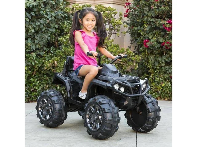 Black Kids ATV Quad Ride-On Car Q40697