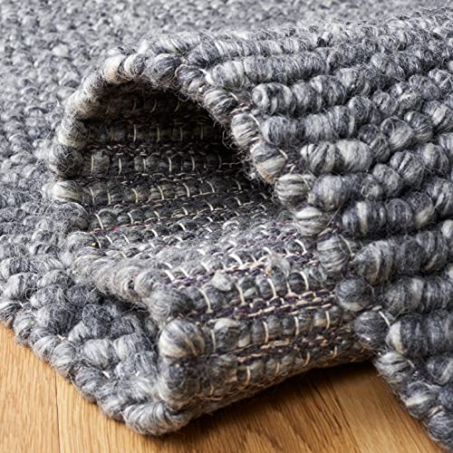 9' x 12' Beige Handmade Wool Area Rug R37757