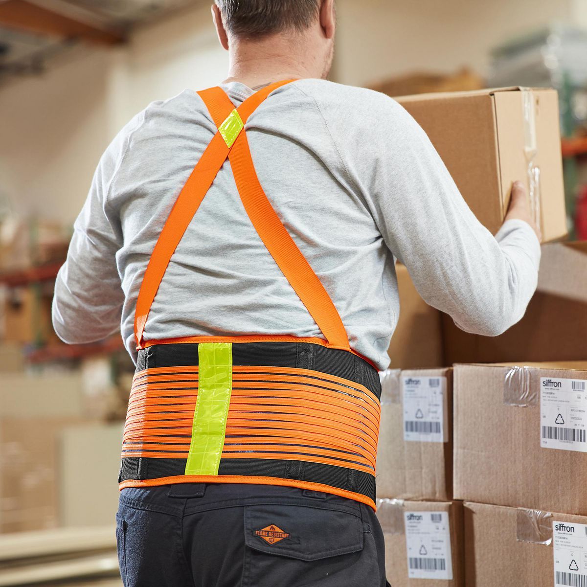 Back Support Belt with Reflector Large G978039