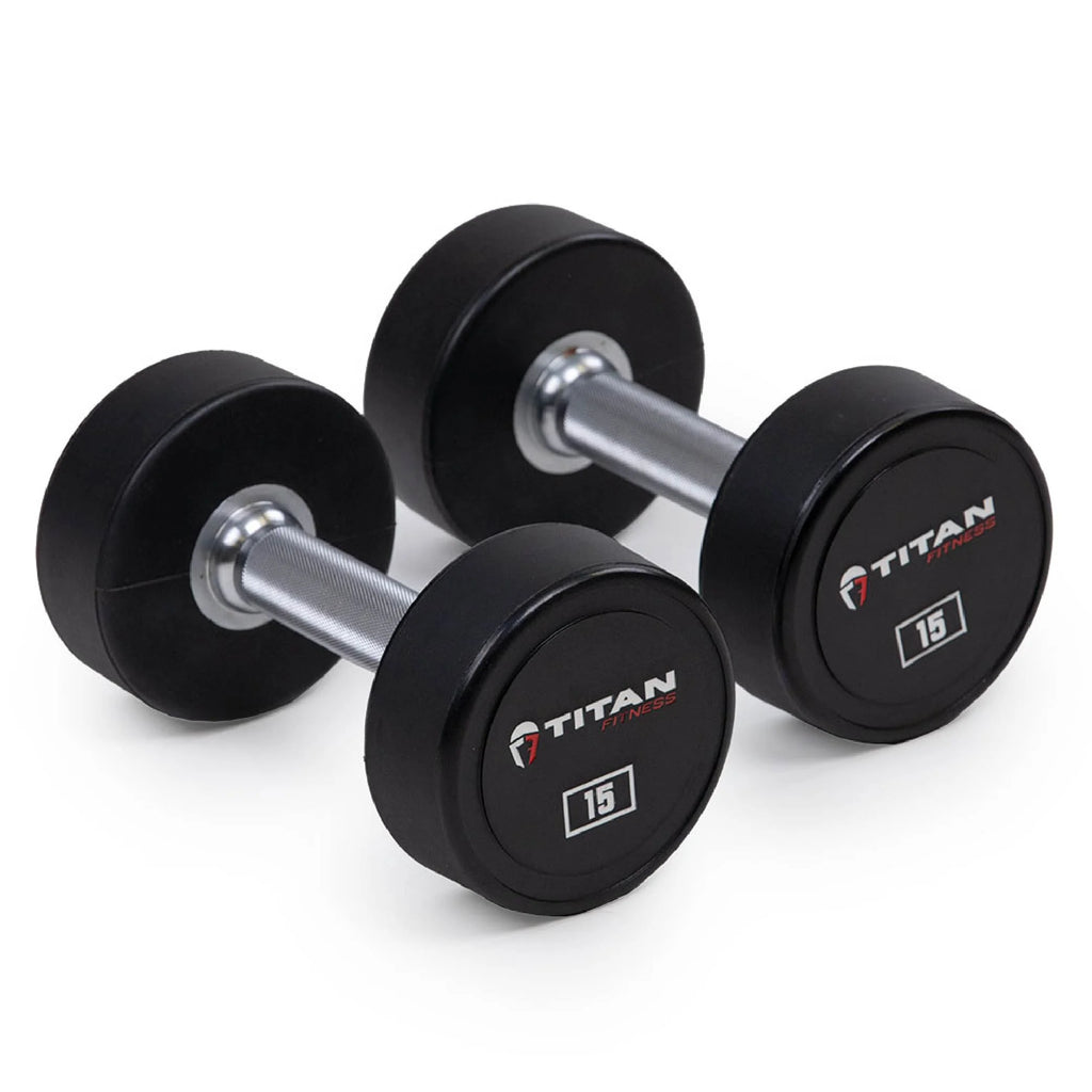 25 lb. Pair Round Urethane Dumbbells J709166