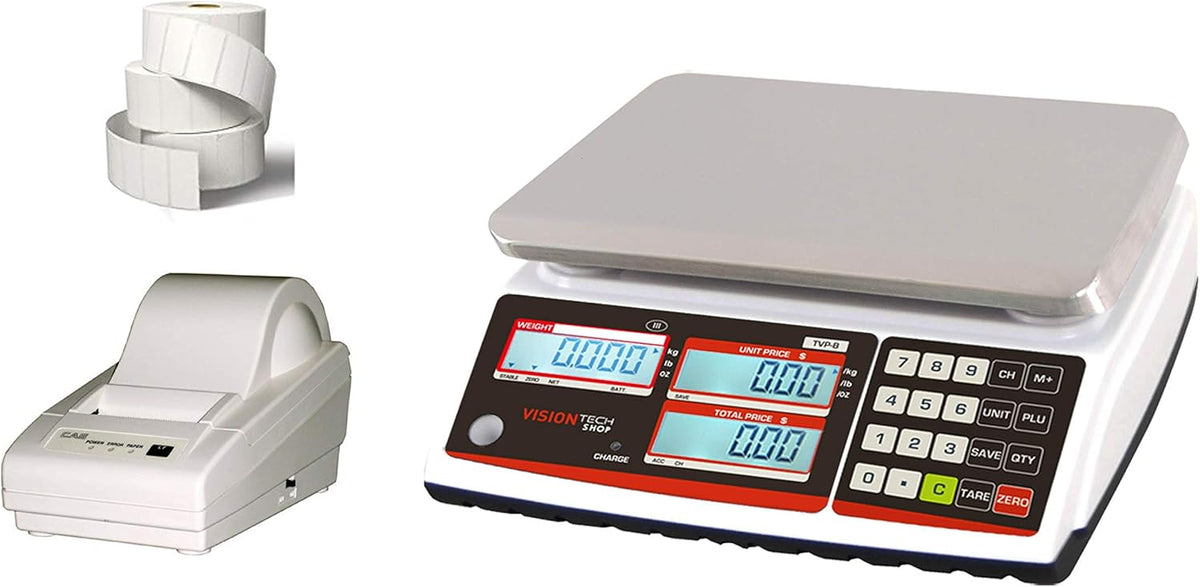 Price Computing Scale with DLP-50 Thermal Label Printer and 1 Case of Labels P4963