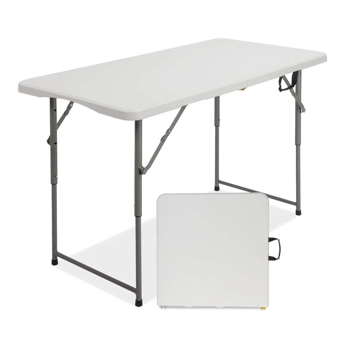 4 Ft White Plastic Folding Table Q17858