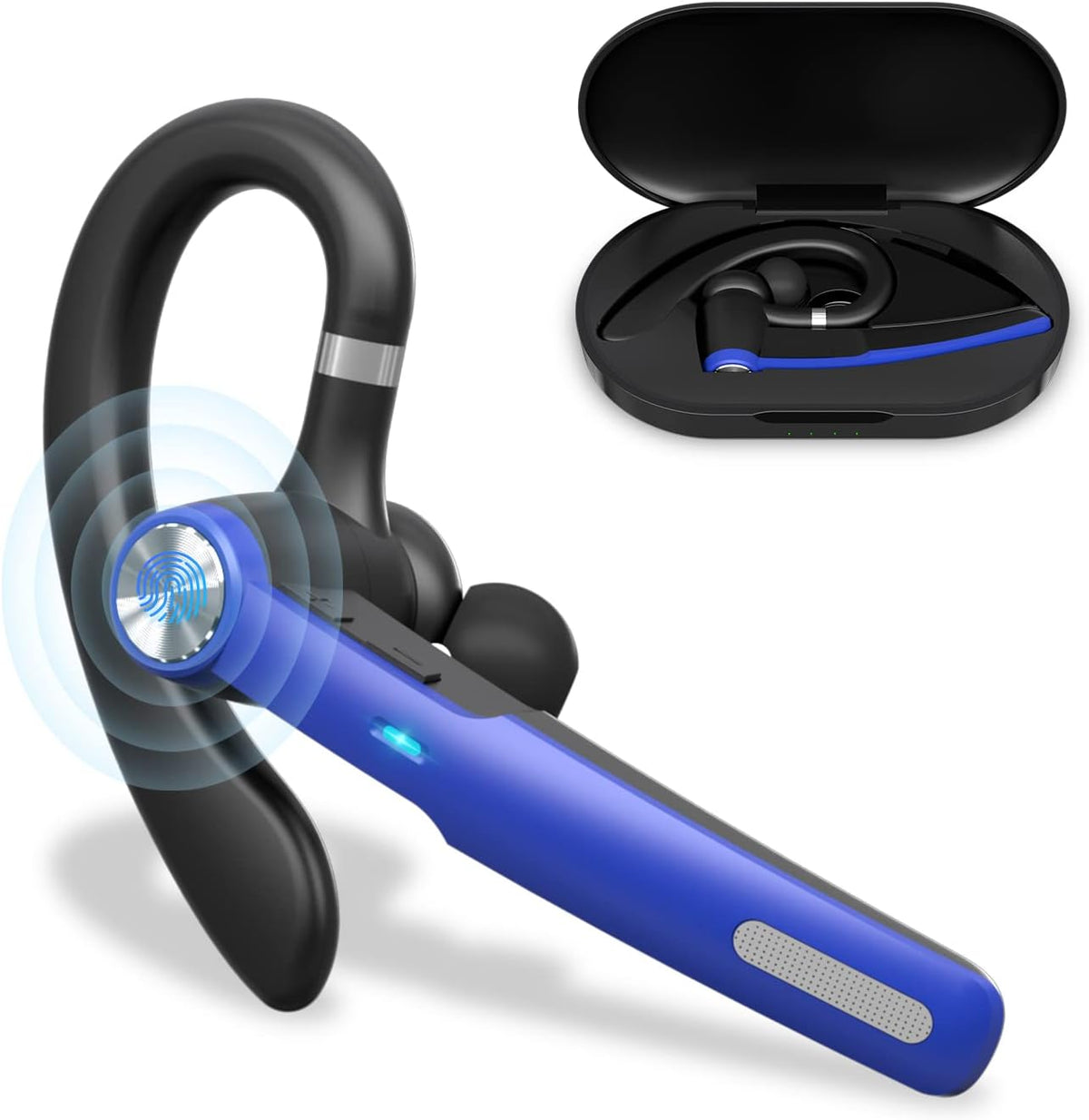 Bluetooth Headset with Charging Case, Pack of 2 G350