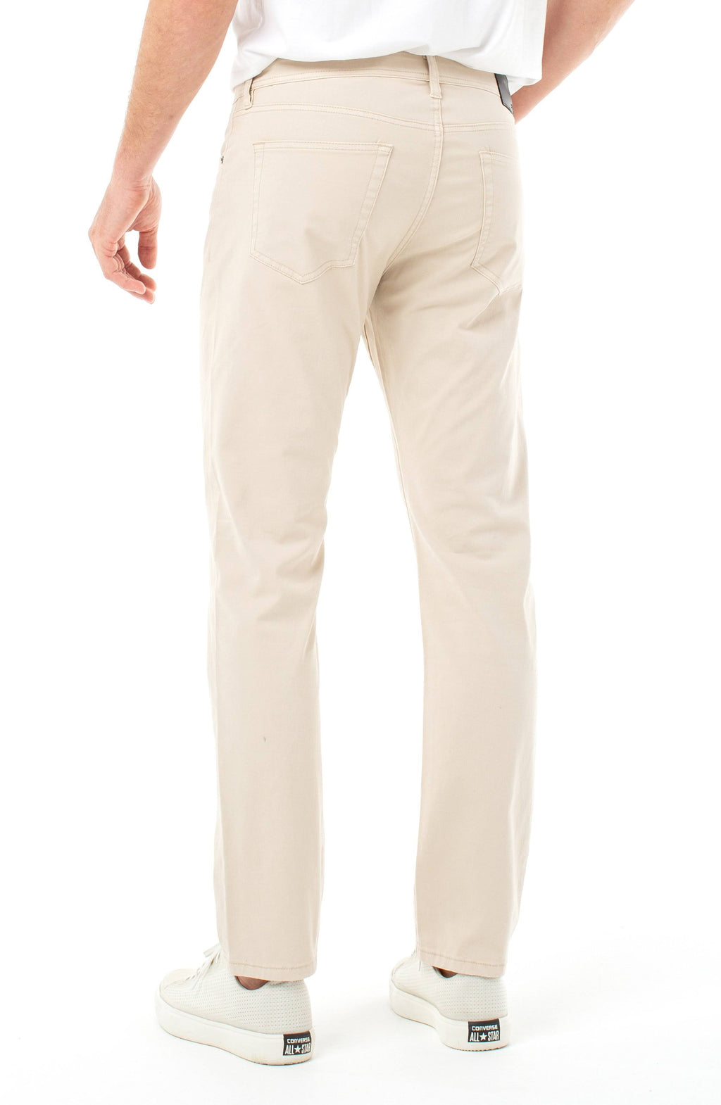 Relaxed Straight Twill Pants, Size 38 S245